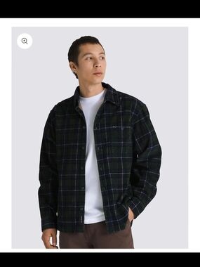 Vans Off The Wall Plaid Flannel Medium Otherwear  Utton Down